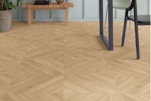 Ламінат Quick-Step Impressive Patterns Дуб шеврон помірний, 32 клас, фаска 4v, вологостійкий, 8*131*655 мм